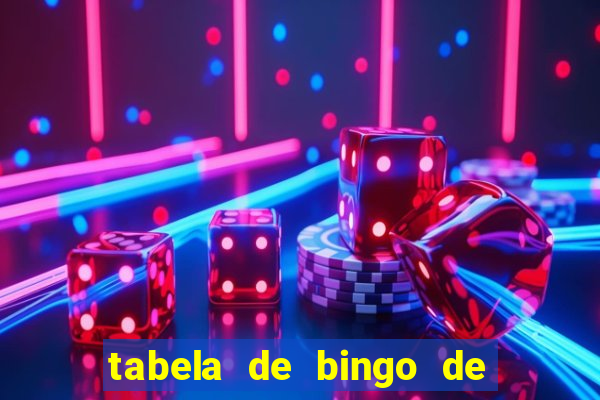 tabela de bingo de 1 a 100